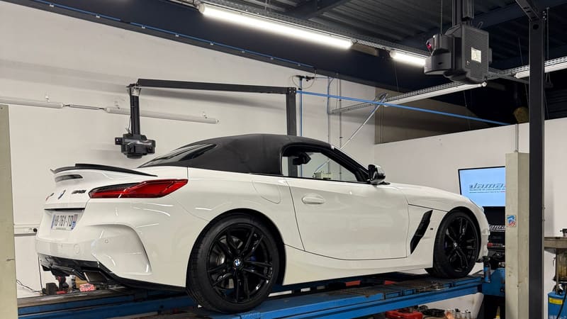 Réglage de géométrie 3D sur une BMW